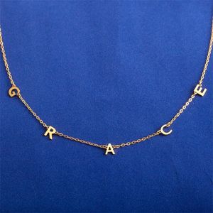 Pendentif Colliers Nom Personnalisé Collier Dainty Chocker Fête Des Mères Idées Cadeaux Lettre Initiale Personnalisée En Argent Sterling 925 230804