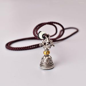 Collares pendientes Pestle Vajra Phurba Ghanta tibetano Dorje campanas encanto collar religioso amuleto budismo mascota joyería Dropship