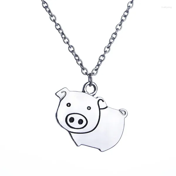 Pendentif Colliers Cochon Collier Pet Lover Cadeau Alliage Plaqué Animal Mode Bijoux Créatifs Mignon Charme Protéger