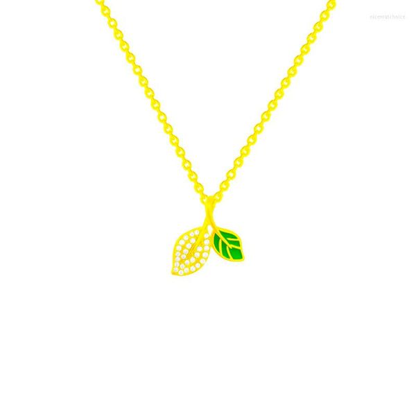 Pendentif Colliers Plante Branches Feuilles Nimble Feuille Chanceux Zircon Amour Coeur Fête Des Mères Collier Femme Fille Mariage Bénédiction Cadeau