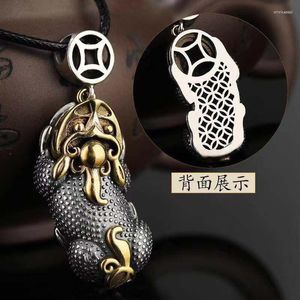 Hanger Kettingen Plated Zilver Koper Bixie Ketting Geluk En Schat Chinese Feng Shui Amulet Choker Gunstige Sieraden Gift