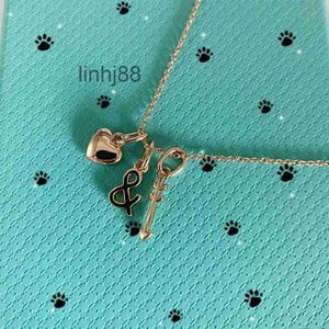 Pendentif Colliers Populaire S925 Sterling Argent Cupidon Flèche Amour Collier Tempérament Féminin Clé Clavicule Chaîne Simple 88Q2