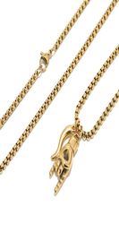 Colliers pendants Portafortuna Italien Lucky Hand Horn anti-mal Bonne chance Double protection Amulet Charmes Box Box Collier STAI7120075
