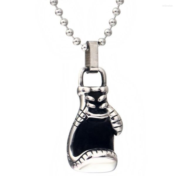 Collares pendientes Power Boxing Necklace 316 Acero inoxidable Buena calidad Rock Fist Macho Jewelry Dropship