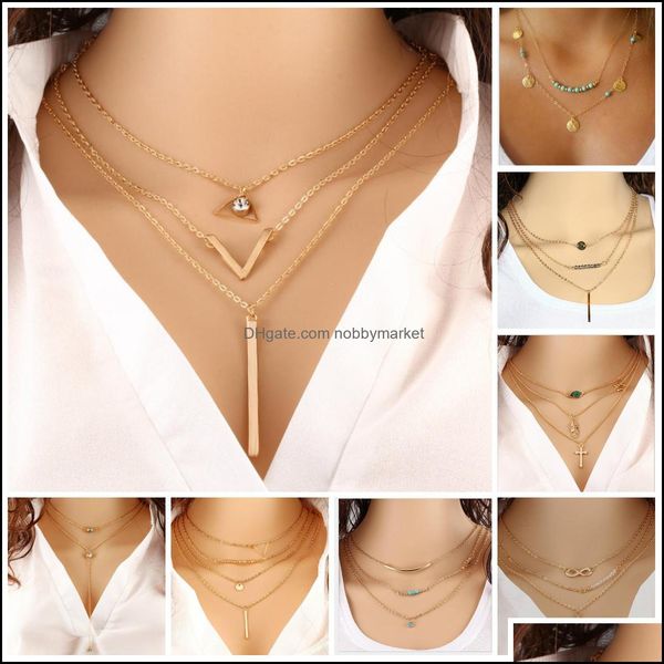 Colliers pendants jolis coullier coullier colliers boho perles diamant chaîne mTILIER