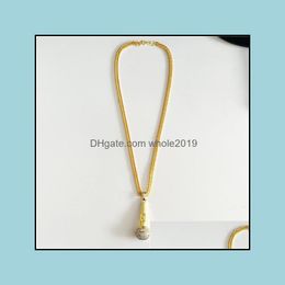 Pendentif Colliers Jolies Chaînes En Or Pour Hommes Croix Collier Déclaration Punk Hip Hop Bijoux Drop Delivery Pendentifs Dhizc