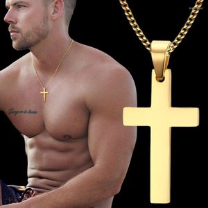 Hanger kettingen punk roestvrijstalen dwars ketting voor mannen vrouwen minimalistische gouden zilveren kleur sieraden mannelijke vrouwelijke chokers