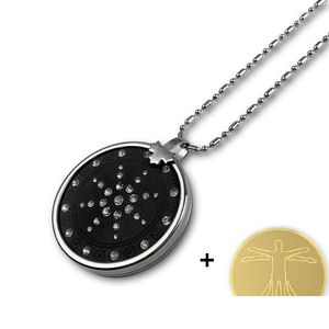 Pendentif Colliers Collier Quantique 3 Pierres De Soins De Santé Bijoux Vintage Pour Femmes Hommes Avec 6 Pièces Anti Emf Bouclier Mobile Autocollants Dh53G