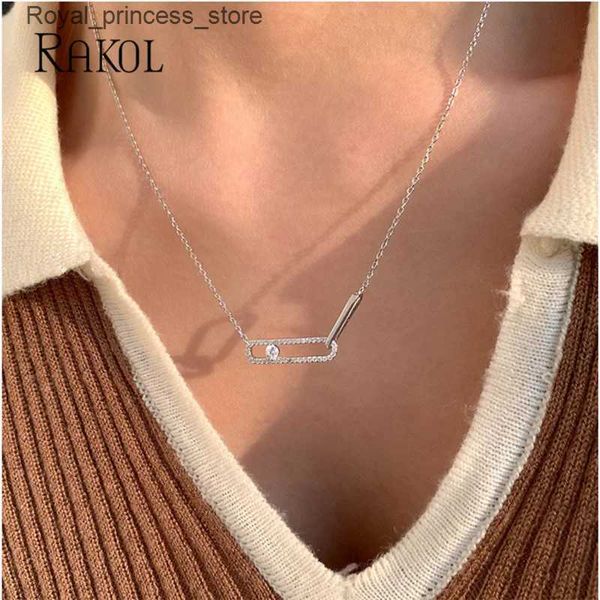 Colliers de pendentif Rakol Collier pendentif ovale pour femmes