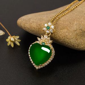 Pendentif Colliers Véritable 14K Or 45cm Collier Collares Mujer Pure Emerald pour Femmes Hommes Anniversaire Bizuteria Femelles 231011