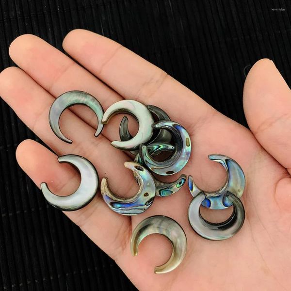 Collares colgantes Real Abalone Shell Crescent Moon Collar Islam MOP Mahometismo Encanto Espaciador Perlas Joyería Fabricación Artesanía Hecho a mano