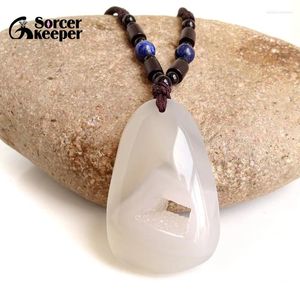 Colliers pendants Real Stone Natural Polished Agate Geode Quartz Cluster Cluster Bowl Bowl Bowl Collier For Bijoux Bd996