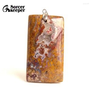 Colliers pendants Real Natural Zhanguo Red Agate Gem GEM Femme Ornement masculin Bijoux de l'artisanat Faire du bricolage Crystal pour cadeau BK479