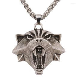 Pendentif Colliers Rétro Tête De Chat Collier Argent Couleur Médaille Hip Hop Hommes Et Femmes Accessoires Bijoux Halloween Cadeau