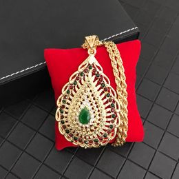 Hanger kettingen retro druppel dikke ketting ketting Marokko -verkochte dames trouwjurk sieraden etnische moslim accessoiresspendant
