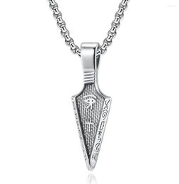 Ожерелья с подвеской в стиле ретро «Глаз Гора Анкх», ожерелье с египетским крестом, наконечник стрелы для мужчин, ювелирные изделия из нержавеющей стали6997754