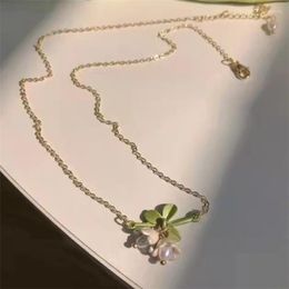 Hanger kettingen retro Franse stijl lelie van de vallei bloesem ketting ketting jubileum cadeau voor moeder/haar orchidee sieraden geboortebloem