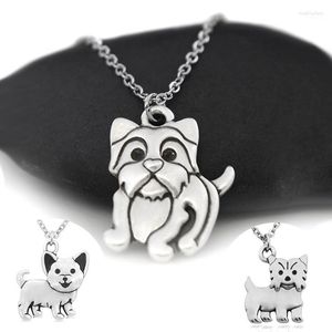 Pendentif Colliers Rétro Argent Couleur Yorkshire Terrier Collier En Acier Inoxydable Chaîne Chien Pour Femmes Bijoux Ras Du Cou Bijoux FemmePendant Heal2