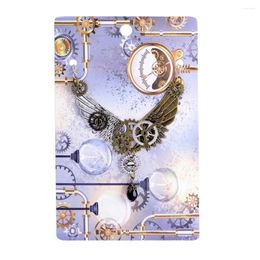 Pendentif Colliers Rétro Steam Gear Collier Vintage Punk Wing Bijoux Cadeau Cou Accessoires Pour Femmes Femelle