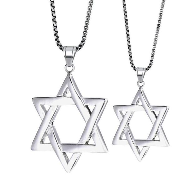 Colliers pendants Rir Juif Magen Star of David Collier Menwomen Bat Mitzvah Gift Israel Judaica Hébrew Jewelry Hanukkah Silver5671340