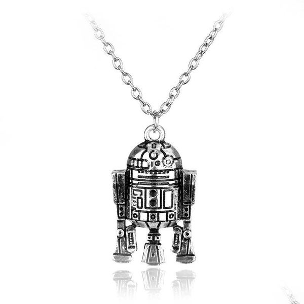 Pendentif Colliers Collier Robot Bijoux de film européens et américains Drop Livraison Pendentifs Dhofl