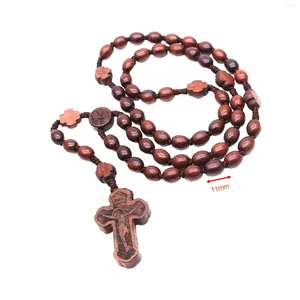 Pendentif Colliers Rosaire Croix Collier Perles De Prière Pour Les Mariages De Thanksgiving Saint Valentin