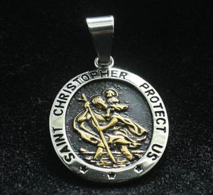 Colliers de pendentif Saint Christopher portant l'enfant Christ Unisexe 316L PENDANT-PENDANT-PENDANT2423999