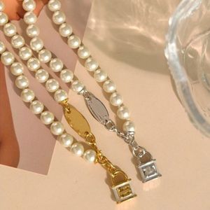 Saturne stéréoscopique petite serrure pendentifs collier de perles concepteur de mode Net rouge collier pull chaîne fille amour bijoux