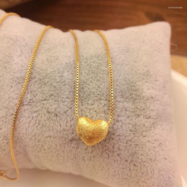 Colliers pendentif Scrub Love Collier pour femme rempli d'or jaune