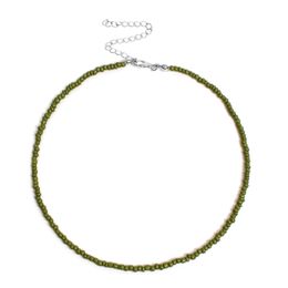 Colliers pendentifs SFN5 Bohême fait à la main arc-en-ciel perles de rocaille Simple collier ras du cou 230727