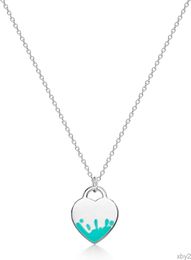 Halsketten mit Anhänger ShTQior Damen-Herz-Halskette – süßer Valentinstag-Liebesanhänger, exquisite Emaille-Halskette, geeignet für Mädchen-Modeschmuck-Geschenk
