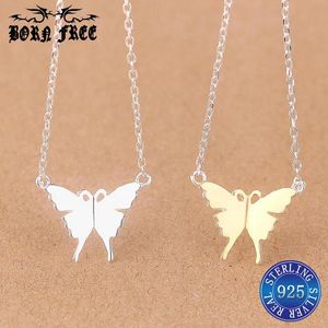 Hanger kettingen Silver Phendif Chain Butterfly Wing ketting Vrouwen sieraden Joyas Joyas Verklaring Plata de Ley 925 Talisman