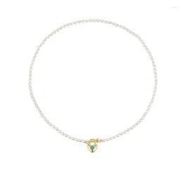 Pendentif Colliers Simple et à la mode Collier de perles Lumière Luxe Niche Haut de gamme Clavicule Chaîne Modèle Femme