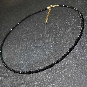 Hanger kettingen eenvoudige zwarte kraal korte ketting voor dames sieraden dames feest ketting modieuze sieraden J240513