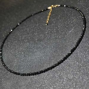 Hanger kettingen eenvoudige zwarte kraal korte ketting voor dames sieraden dames feest ketting modieuze sieraden J240516