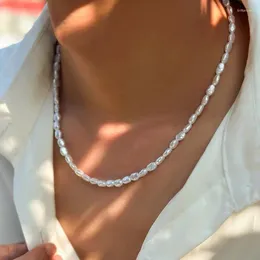 Anhänger Halsketten Einfache Imitation Perle Halskette Für Frauen Mann Teenager Mode Punk Hip Hop Choker Trendy Hip-Hop Schmuck