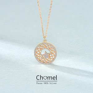 Colliers pendentifs Singapour est un petit collier S925 d'étoiles de grille, Japon et Corée du Sud Toute la conception de bijoux de chaîne de clavicule