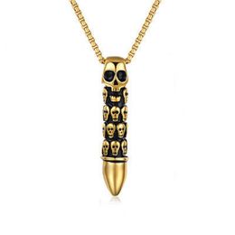 Colliers pendants Collier en acier inoxydable Collier Fashion Mend Classic Fashion Collier Hip-Hop Rappeur Gothic Jewelry For BoyfriendPend 2717