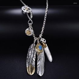 Pendentif Colliers SO Taijiao Chaîne Ensemble Takahashi Goro Style Collier de plumes Pull pour hommes Pendentifs pour bijoux Ma250Q