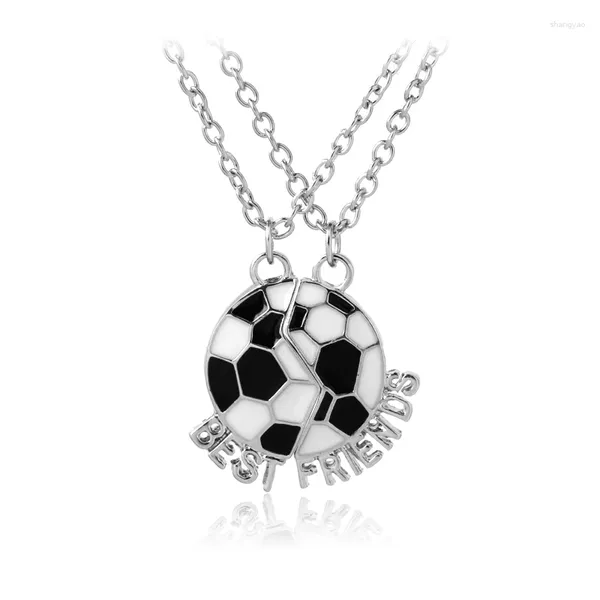 Collares colgantes Amigos de fútbol para amigo Fútbol BFF Collar Lindo Amistad Recuerdo Regalo Joyería para niños