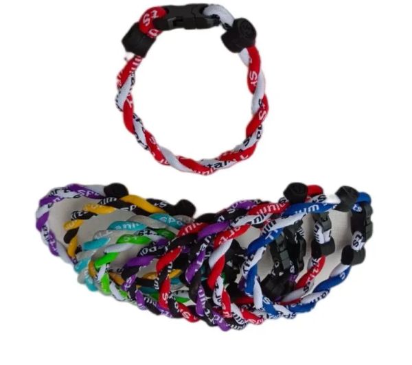 colliers pendentifs lanières de softball points de suture bracelet 3 cordes collier en titane tressé tornade baseball football plusieurs couleurs