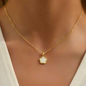 Hanger kettingen vaste kleur bloemen kgold ketting