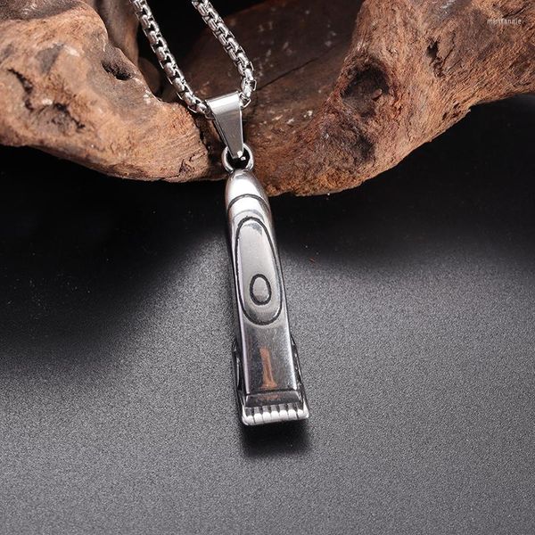 Pendentif Colliers En Acier Inoxydable Barber Tendance Collier Rasoir Personnalité Hommes Femmes Mode Hip Hop Accessoires Bijoux Cadeau