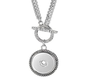 Colliers pendants Chaîne en acier inoxydable VOCHENG Collier à bascule bijoux de gingembre interchangeable pour les charmes NN72191472423