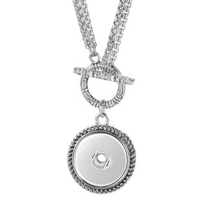 Colliers pendants Chaîne en acier inoxydable VOCHENG Collier à bascule bijoux de gingembre interchangeable pour les charmes NN72196553906