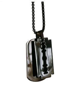 Hanger kettingen roestvrijstalen dubbele dogtag ketting voor mannen blanco leger ketting soldaat militaire plaat kraag spiegel gepolishtependan