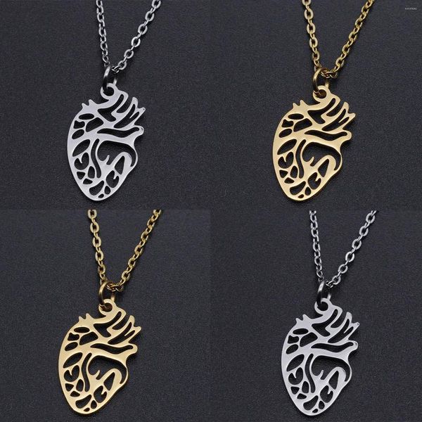 Pendentif Colliers En Acier Inoxydable Pour Femmes Hommes Coeur Croix Soleil Fleur Charme Câble Chaînes Bijoux Cadeau