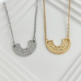 Hanger Kettingen Roestvrij Staal Geometrie Mannen Ketting Vrouwen Personaliseren Mode Prachtige Sieraden Geschenken Kraag Acero Inoxidable