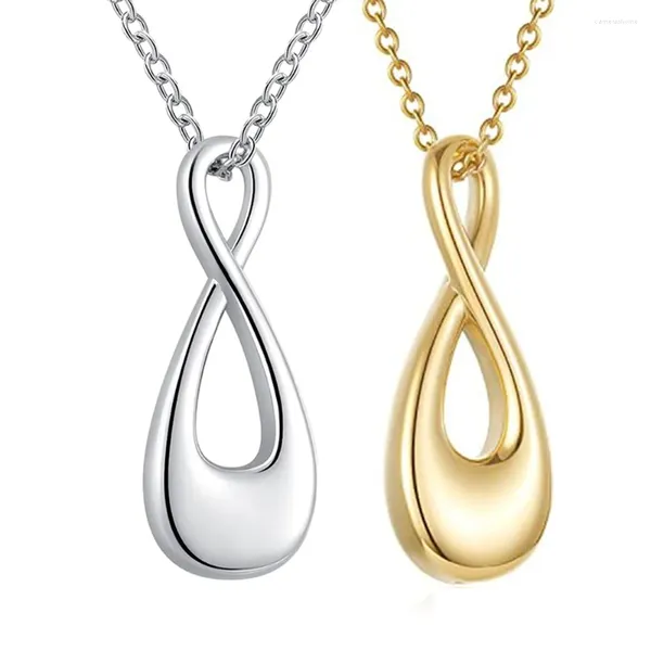 Colliers pendentifs en acier inoxydable Infinity Love Bijoux de crémation Pendentifs d'urne pour porte-cendres Collier souvenir commémoratif animal de compagnie/humain