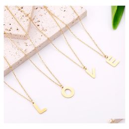 Hanger kettingen roestvrij staal initi￫le ketting familie letters naam sieraden kraag voor vrouwen geschenken drop levering hangers otjht